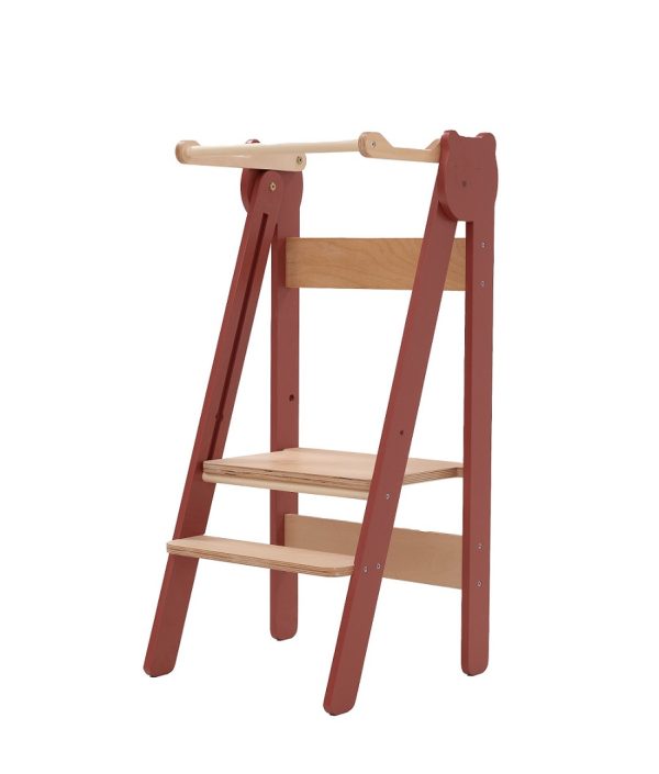 Hjælpe til palle foldbar, terracotta rød