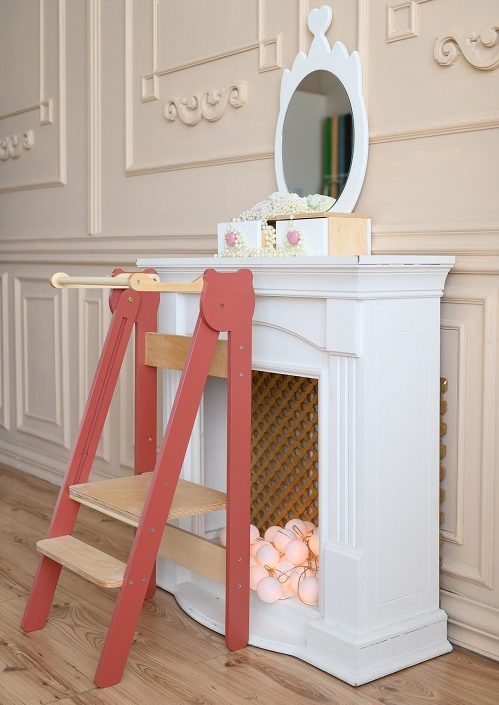 Hjælpe til palle foldbar, terracotta rød