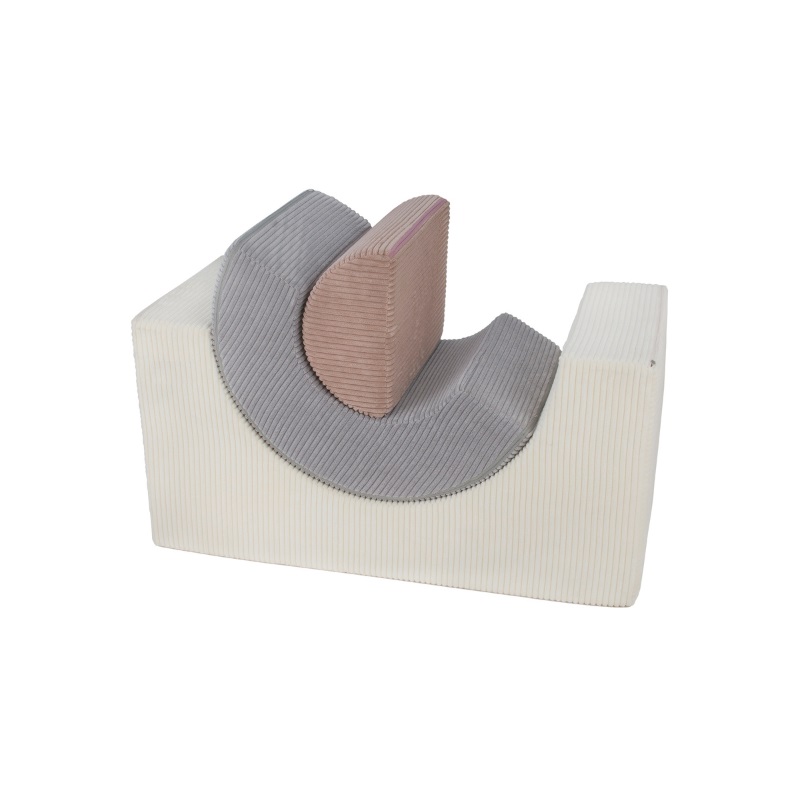 Babylove, Byggbare klodser i stof Rainbow, beige - Billede 6