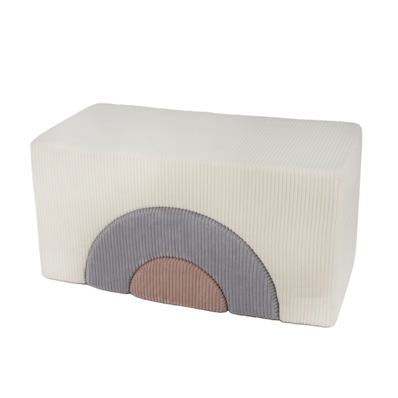 Babylove, Byggbare klodser i stof Rainbow, beige - Billede 7