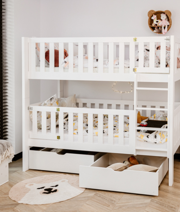 Køjeseng med støtteplade med lås, Kinley