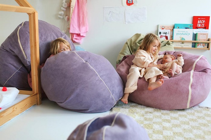 Bini sækkestol Cozy, rosa - Billede 5