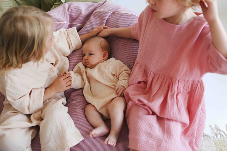 Bini sækkestol Cozy, rosa - Billede 3