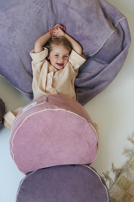 Bini, siddepuf Cozy, lilla - Billede 4