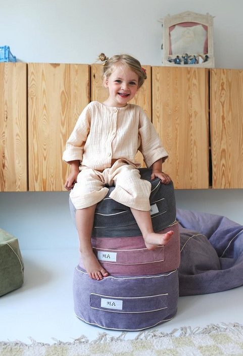 Bini, siddepuf Cozy, taupe