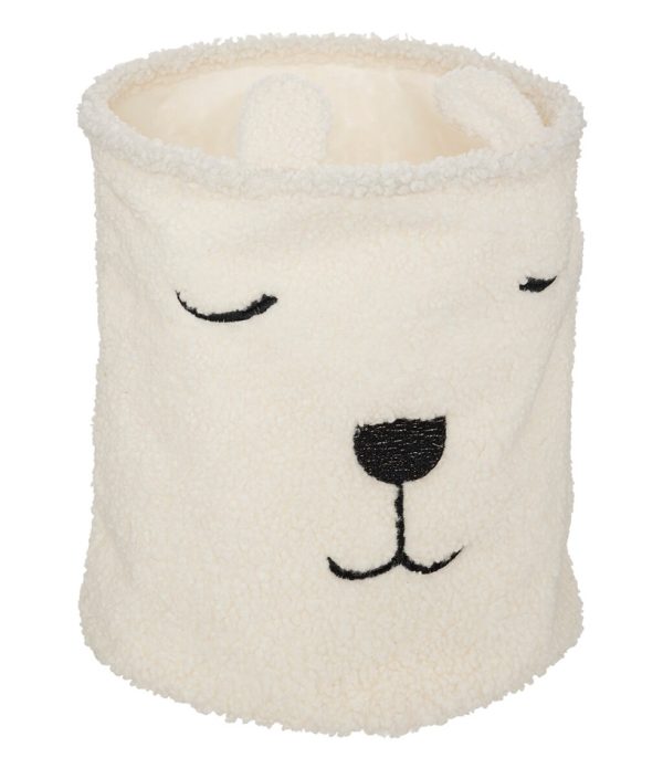 Opbevaringskurv White Teddy