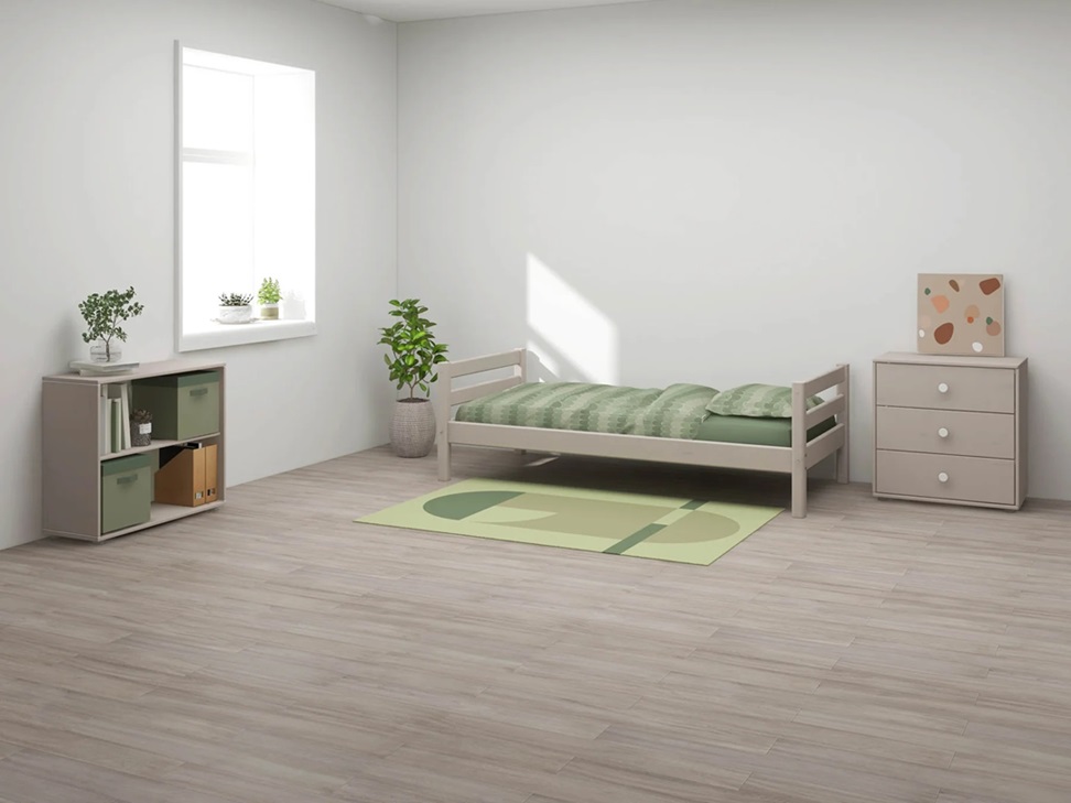 Flexa, barneseng 90x200 cm Classic, grå - Billede 2