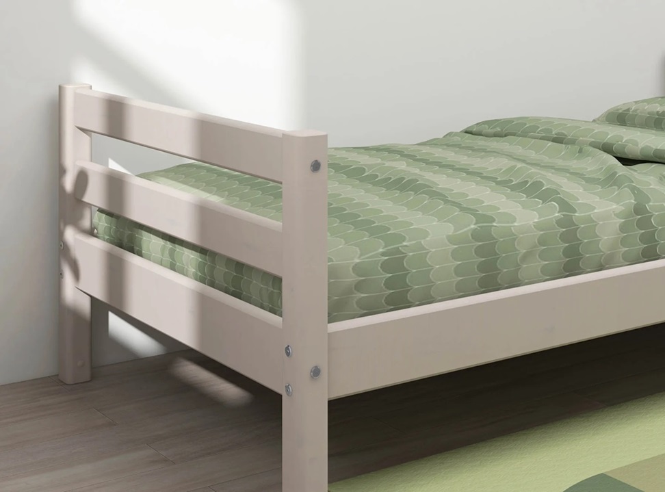 Flexa, barneseng 90x200 cm Classic, grå - Billede 5
