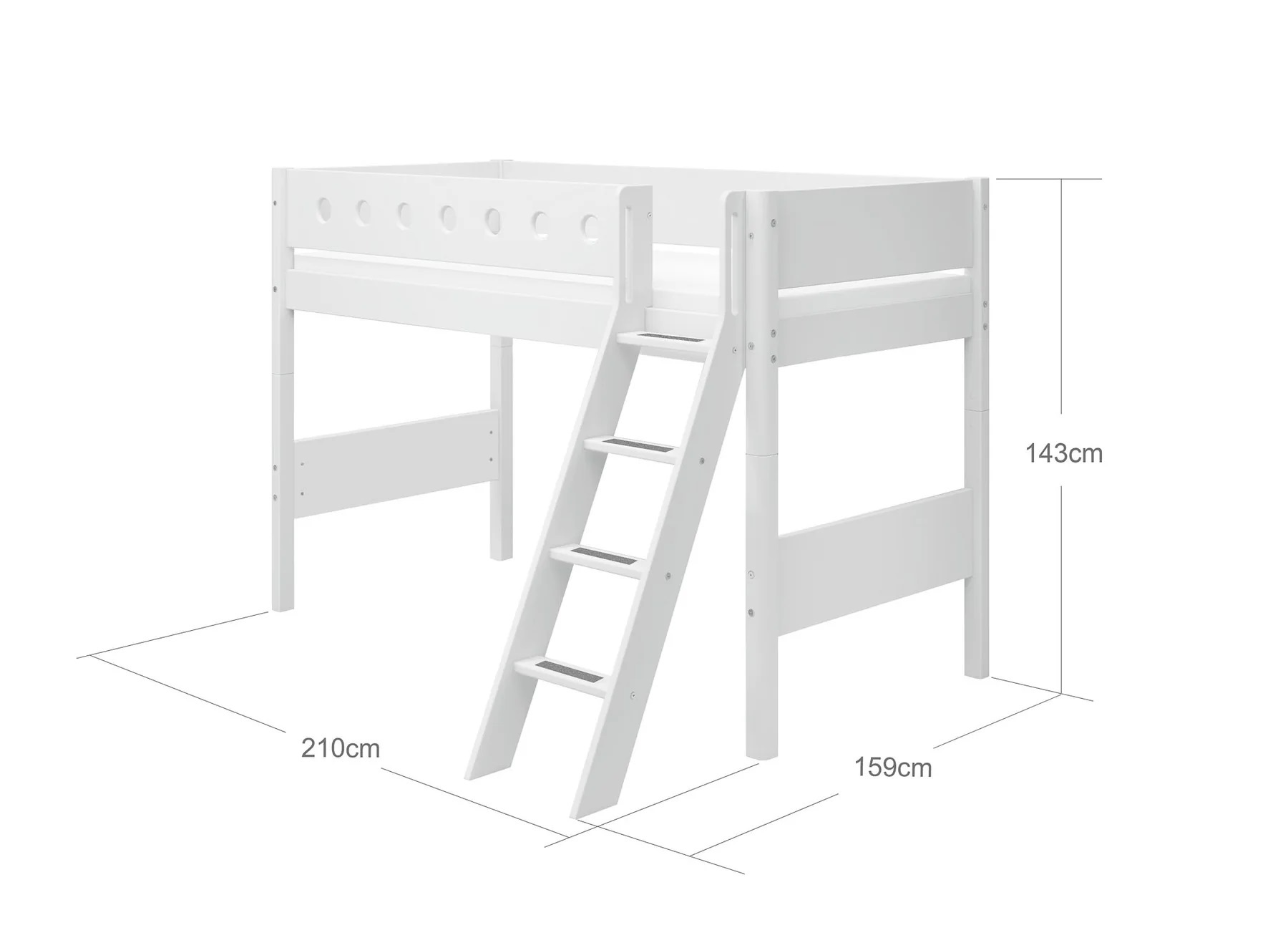 Flexa, højseng 90x200 cm White - Billede 9