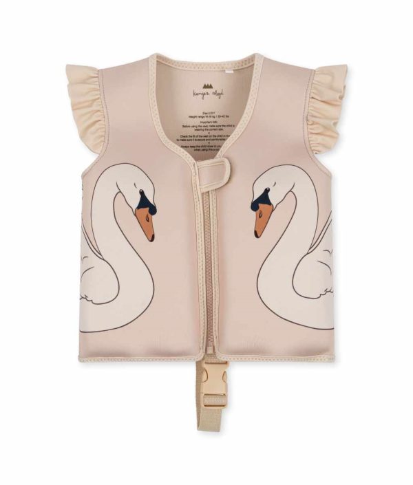Konges Sløjd, svømmevest med flæser, Swan