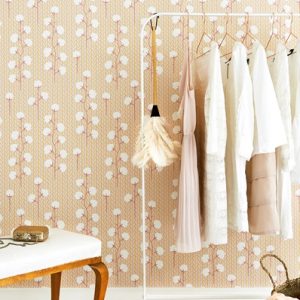 Majvillan, tapet til børneværelset Sweet cotton, rosa