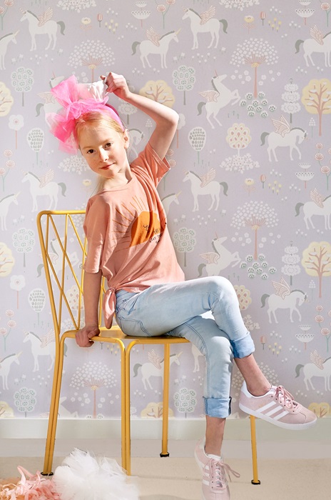 Majvillan, tapet til børneværelset True unicorns, lilla - Billede 2
