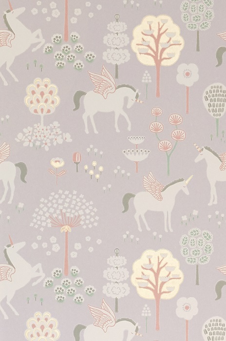 Majvillan, tapet til børneværelset True unicorns, lilla - Billede 6