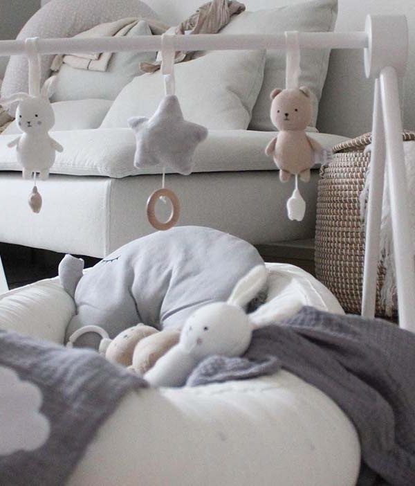 JaBaDaBaDo, babygym i træ, hvid