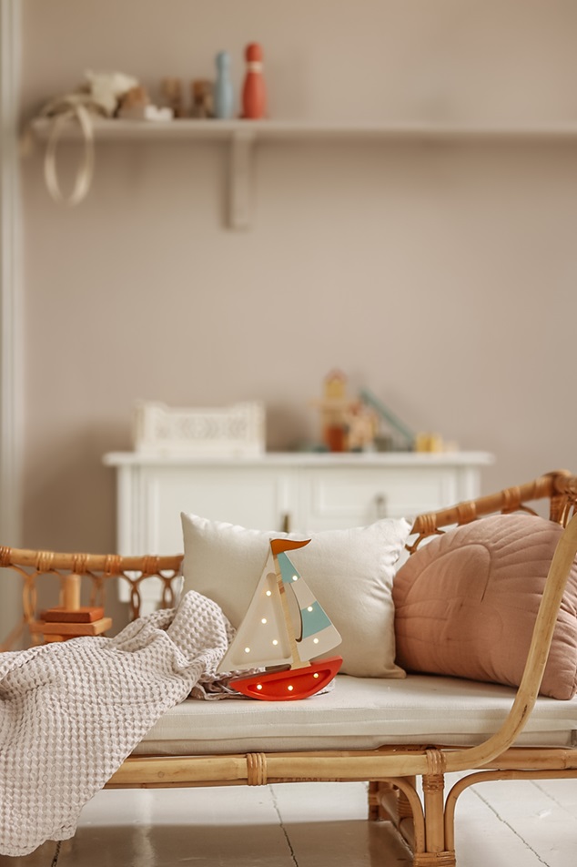 Little Lights, Nattlampe til børneværelset, Sejlbåd clay - Billede 6