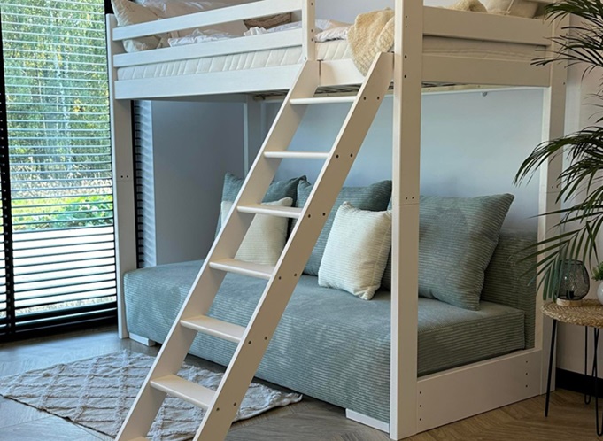 Loftsseng med udtrækssofa Selma 90x200/140x200 - Billede 11