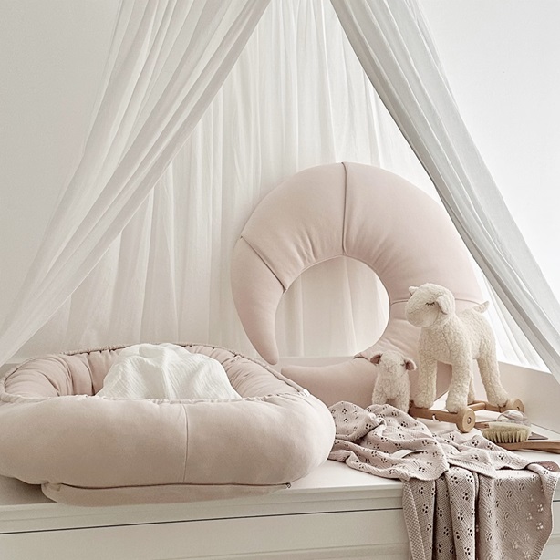 Cotton & Sweets, amningspude Croissant, pudderrosa - Billede 3