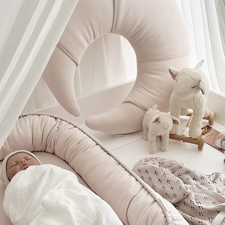 Cotton & Sweets, amningspude Croissant, pudderrosa - Billede 6