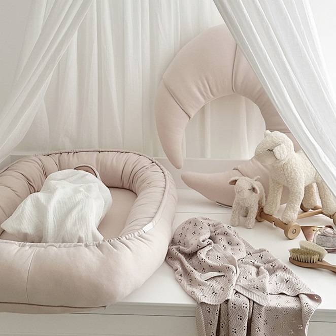 Cotton & Sweets, amningspude Croissant, pudderrosa - Billede 4