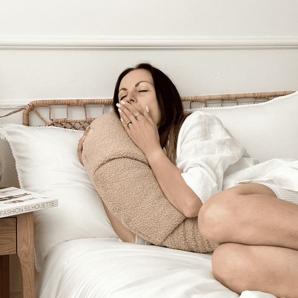 Cotton & Sweets, amningspude boucle Croissant, chocolate - Billede 4