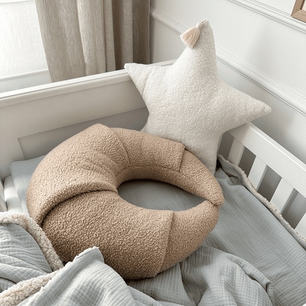 Cotton & Sweets, amningspude boucle Croissant, chocolate