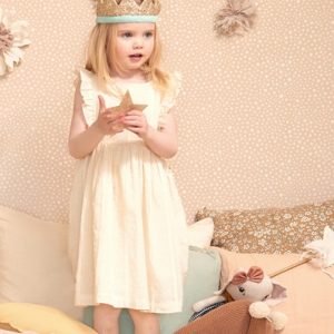 Majvillan, tapet til børneværelset Dots, soft pink
