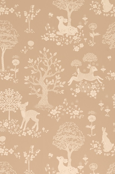 Majvillan, tapet til børneværelset Summer fields, soft brown - Billede 6