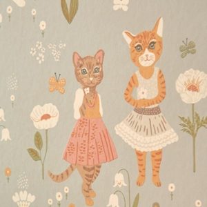 Majvillan, tapet til børneværelset Catwalk, dusty blue