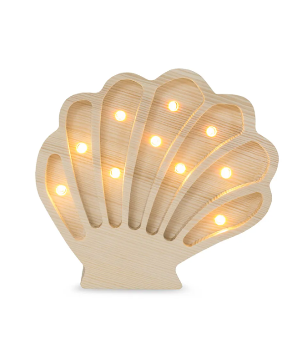 Little Lights, Nattlampe til børneværelset, Sneglehus coastal wood