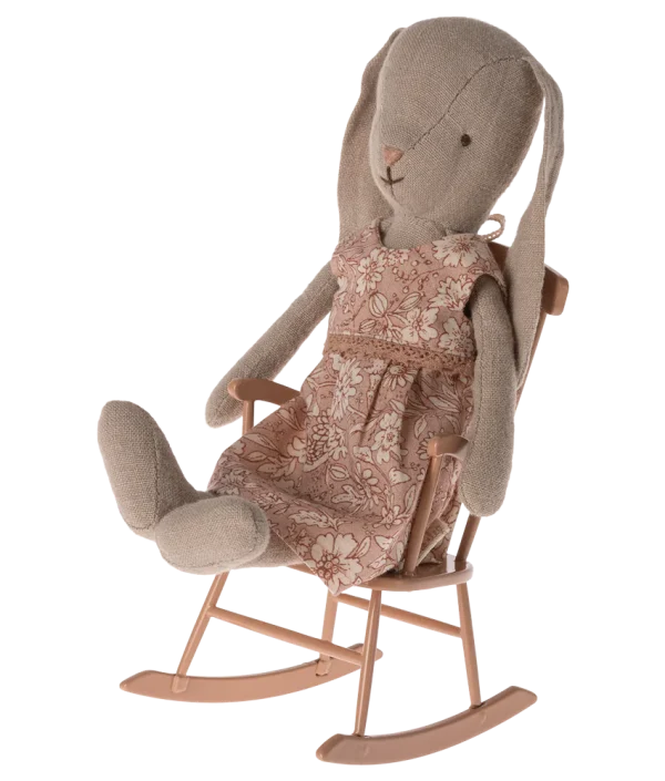 Maileg, mørkrosa gyngestol mini