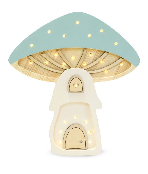Little Lights, Nattlampe, Mushroom House, Cloudy Blue