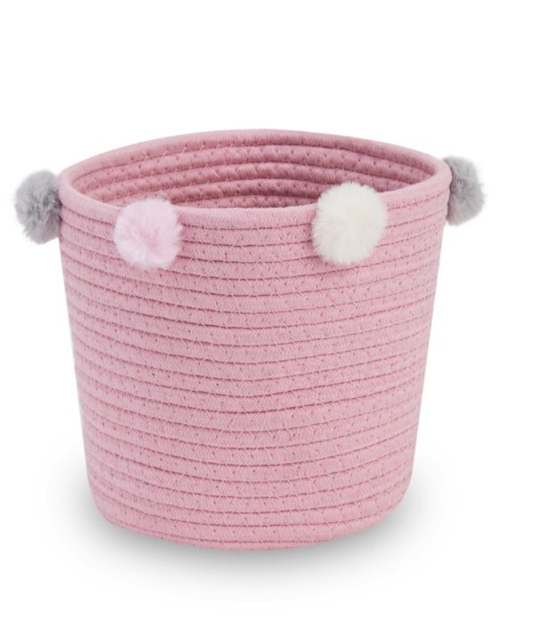 Babylove opbevaringskurv til børneværelset (rosa)