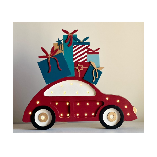 Little Lights, Nattlampe til børneværelset, Beetle mini red christmas