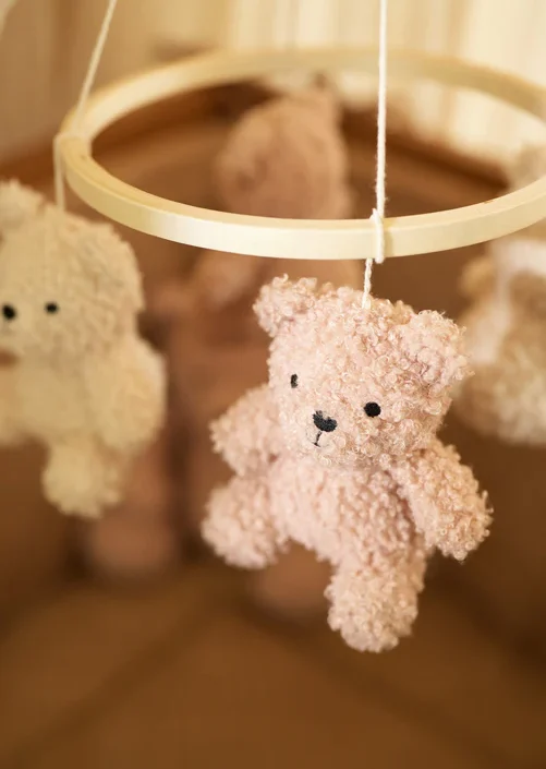 Jollein, sengemobil Teddy Bear Wild Rose/Naturel