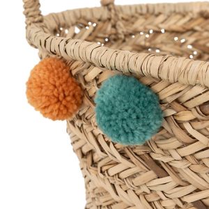 Børnekurv med pompoms