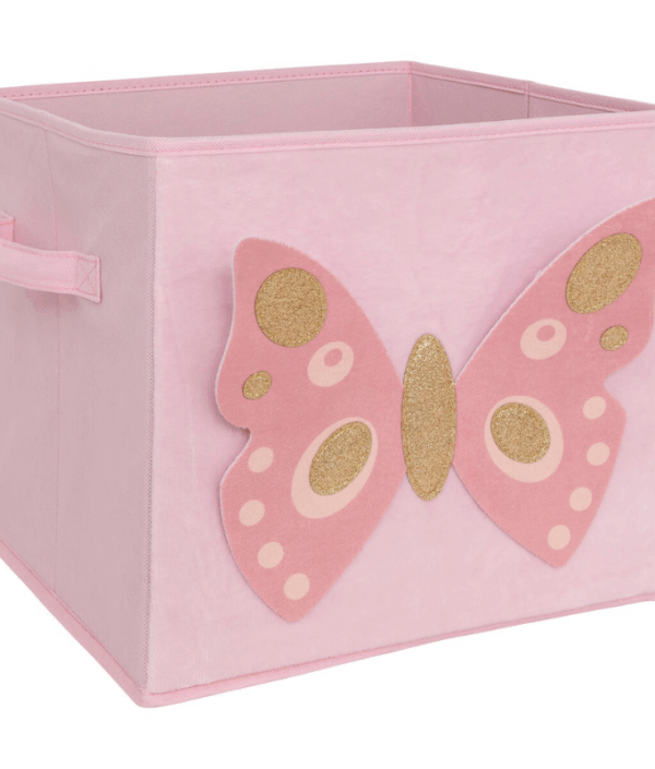 Opbevaringskurv pink Butterfly