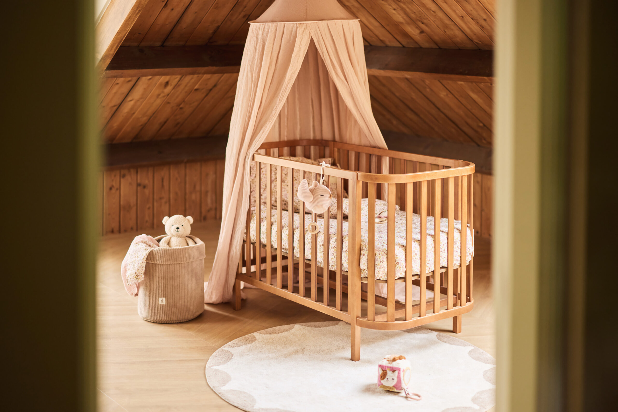 Jollein, sængehimmel Cosy Check Sand - Billede 7